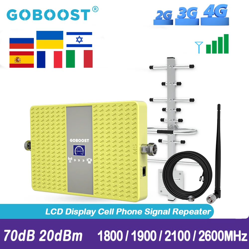 GOBOOST ޴ 귯  ȣ ν, ׳ ŰƮ , LTE 4G 1800 2600 1900, 3G 2100MHz ȣ , 70dB ̵